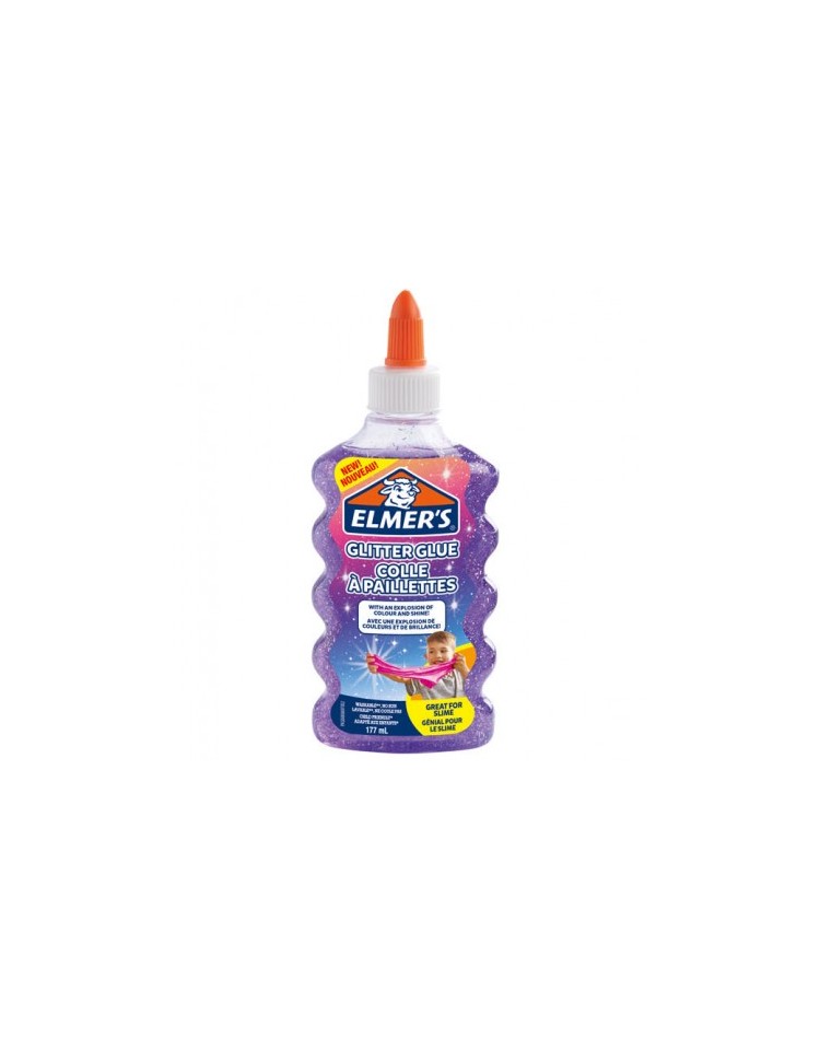 elmers-colla-vinilica-per-slime-glitterata--viola-177-ml elmers-colla-vinilica-per-slime-glitterata--viola-177-ml